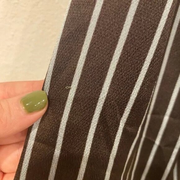 JUST Female Rosie Brown Striped Shirt Dress Size Small EUC - Picture 4 of 6